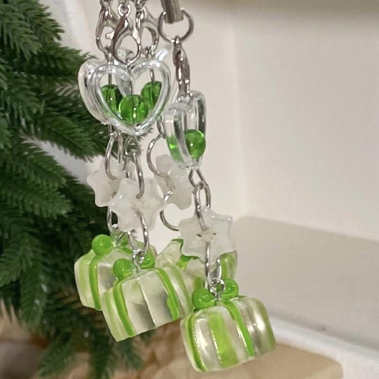 Elegant Snowflake Crystal Phone Chain Sturdy Snowflake Crystal Phone Chain Gift Box Pendant For Holiday Celebrations