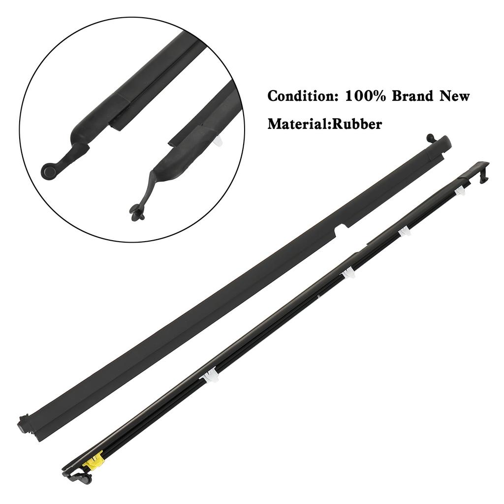 Door Glass Window Weatherstrip Seals Set NA01-58-810F For Miata 1990-2005