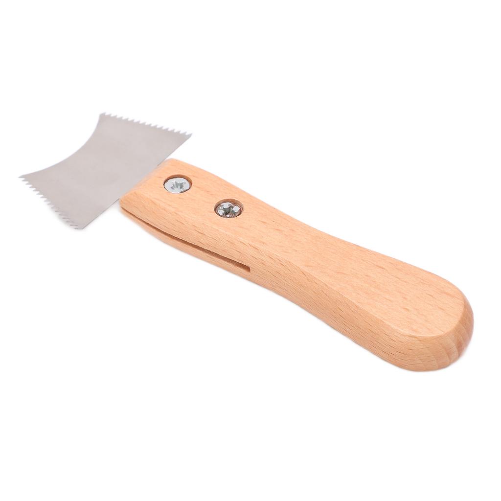 Kytarový drážkovací pilový list, čisticí nůž na pražce, buková rukojeť, nástroje pro hudební nástroje M02835