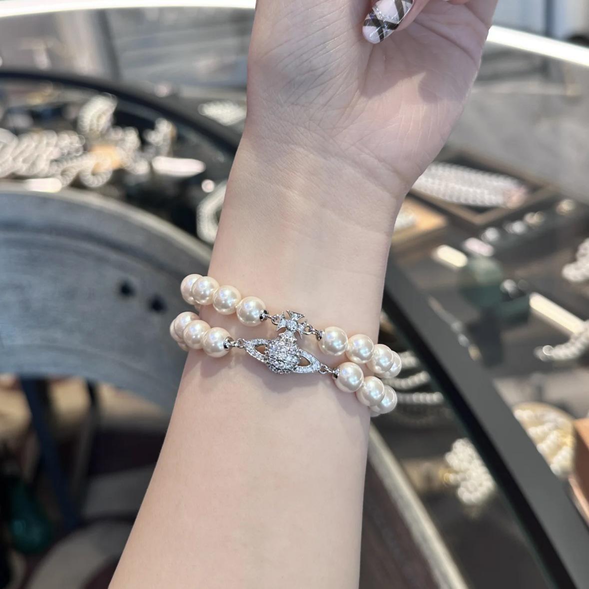 

Браслет и чокер из жемчуга с двухслойной магнитной застежкой «Вдовствующая императрица» 18K