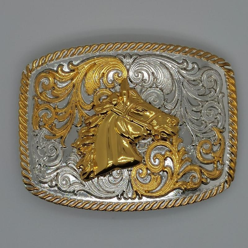 Smooth Zinc Alloy Cowboy Belt Buckle for Western Leisure Retro Style A1