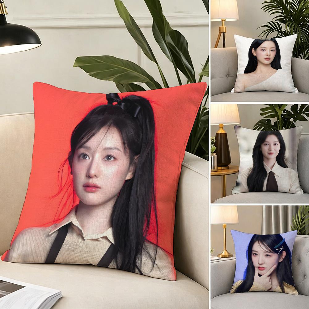 K-Kim Ji-Won Cushion Cover Fabric Soft Furnishing,Pillowcase, Cushion Cover, Sofa Pillow, Home Decoration