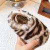 Ciabatte Birkenstock da bambina con stampa leopardata e fodera in pelliccia: Mocassini Chiusi da Esterno Autunno/Inverno 2025, Caldo Cotone con Velluto.