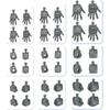 Bandai Spirits  Bandai Spirits  Optional Parts Set Gunpla 04  Build Hands Round  Color Coded Plastic Model