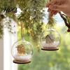 Saisonale Tischdekoration Ornamente Beleuchteter Weihnachts-Glaskugel-Schmuck LED Winter-Schneeszene Dekorativ