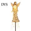 Waterproof Pathway Lighting Solar Powered Angel Remembrance Garden Light, Resin Blessing Fountain Statue with Cascading Lights LED Warm Lights,