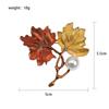Fashion Women Maple Leaves Gold Dripping Brooches Brooches Pins Fashion Jewelry