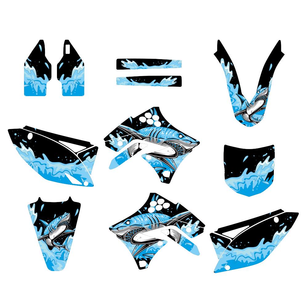 

Kawasaki KX250F 2009-2012 Motorcycle Decorative Decals Thickened - 29mil