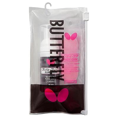 Butterfly Table Tennis Rubber Care Set: Cleaner + Sponge with Case, 76690 Black