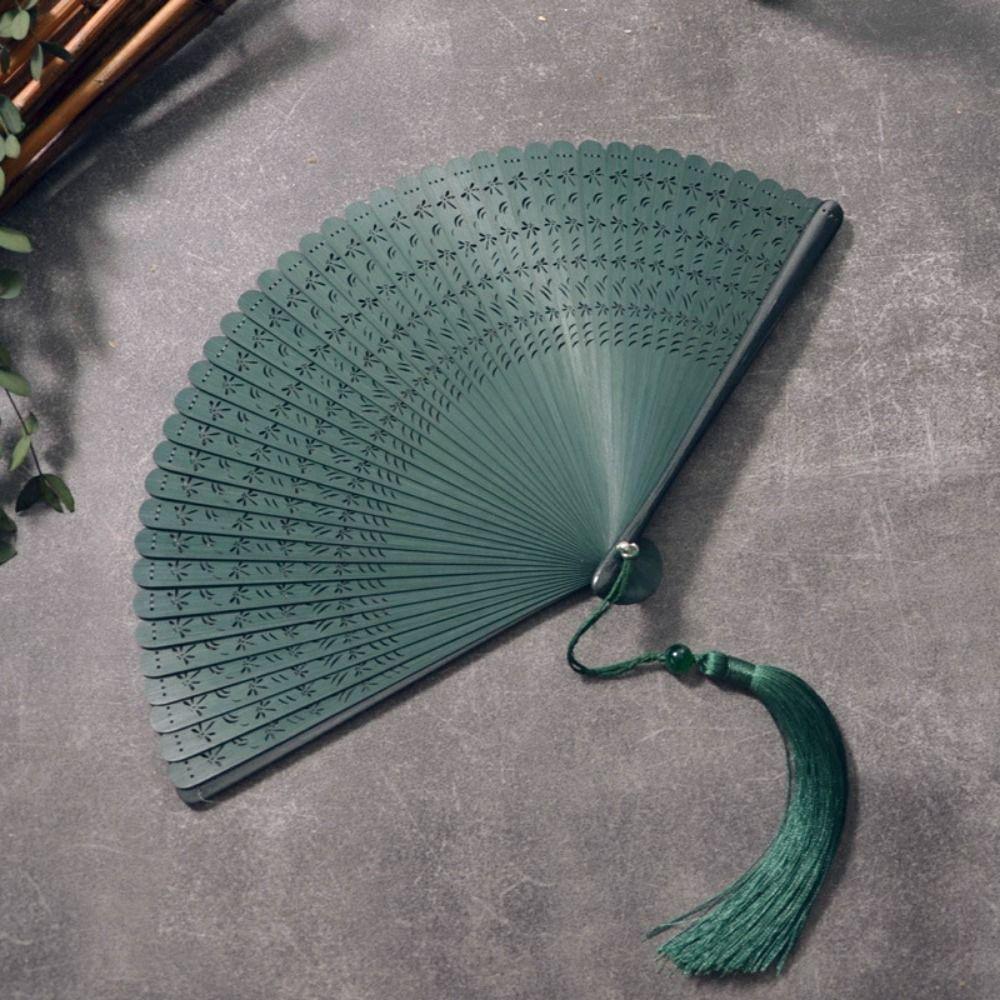 Portable Retro Hand Fan Antique Women's Folding Fan Creative Classical Folding Fan Dance Props