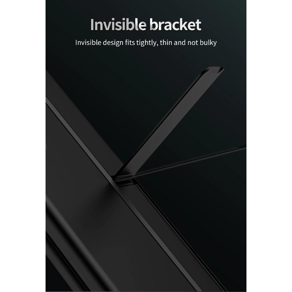 For Samsung Galaxy Z Fold 6 5 4 3 Case Removable Pen Holder Invisible Bracket Kickstand Hard PC Matte Cover with Touch Pen with Stand Holder