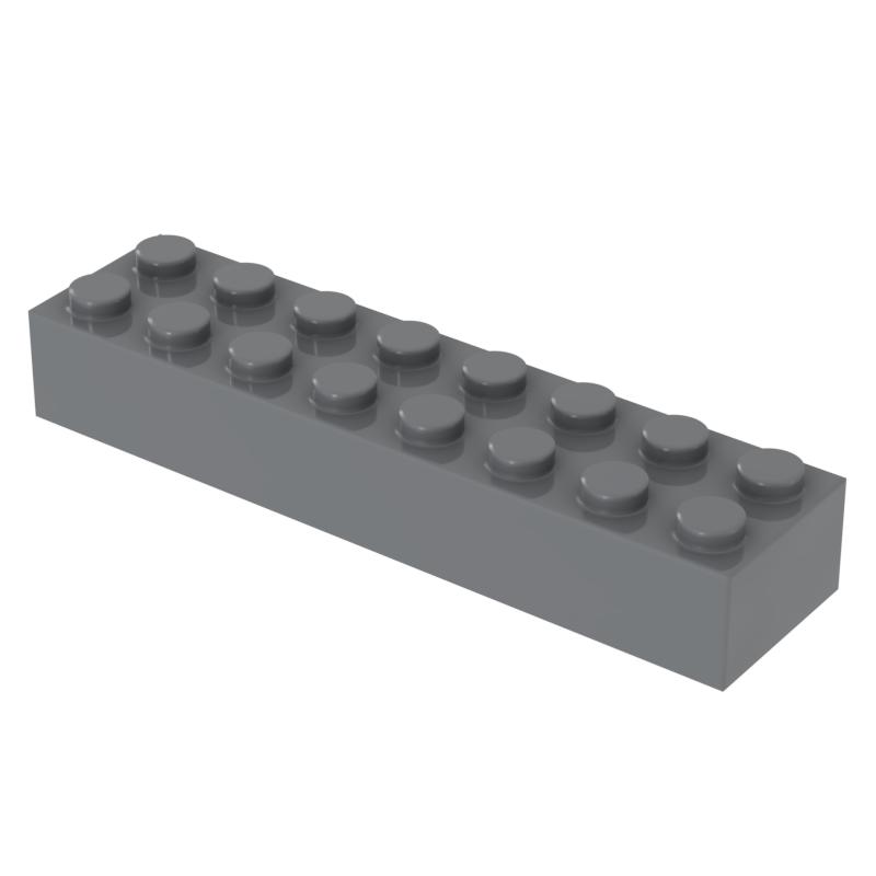 

[FunBrick] 10/30/50PCS Small Particle Construction Block 3007 Loose Spare Parts 2x8 Brick Splicing Plastic Material Puzzle Toy 10PCS