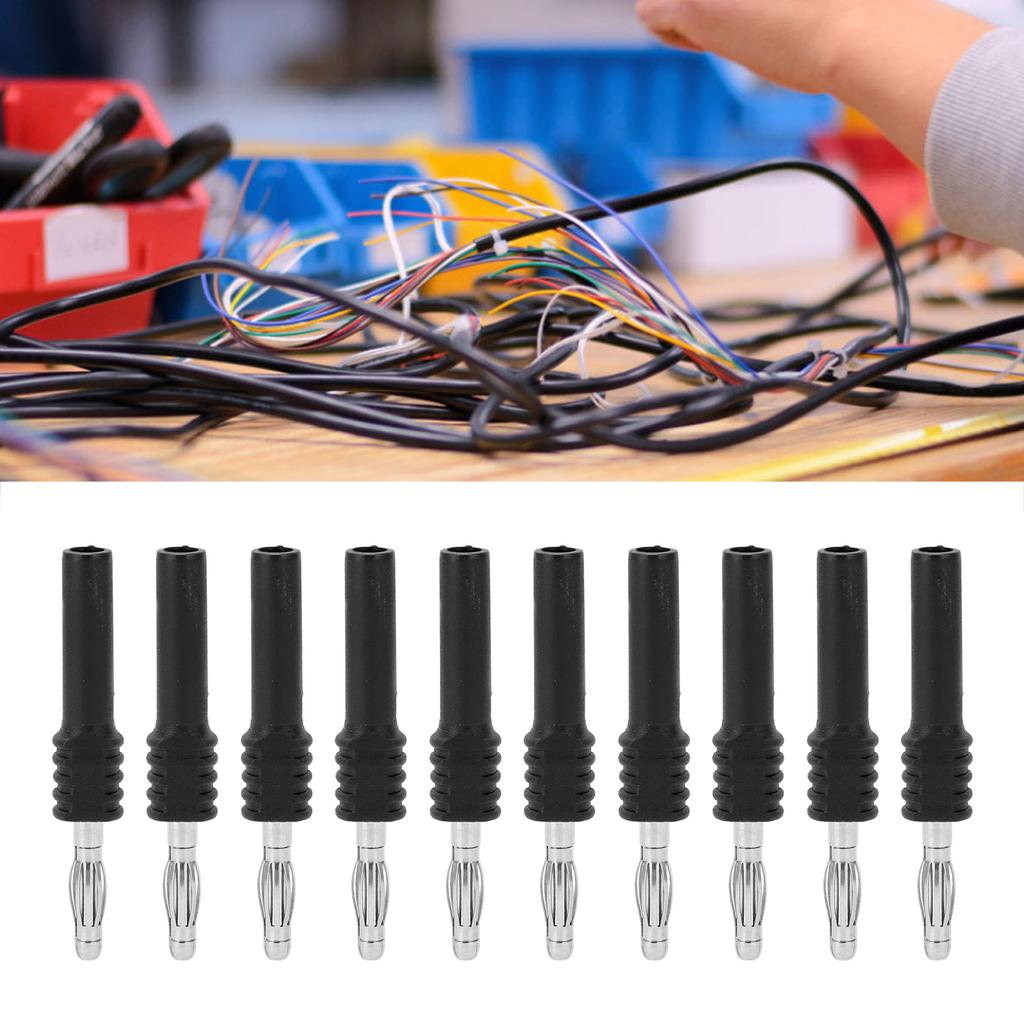 10PCS J.20025 Banana Plug Connector 4mm Male to 2mm Female Multimeter Banana Connector Adapter for Industry