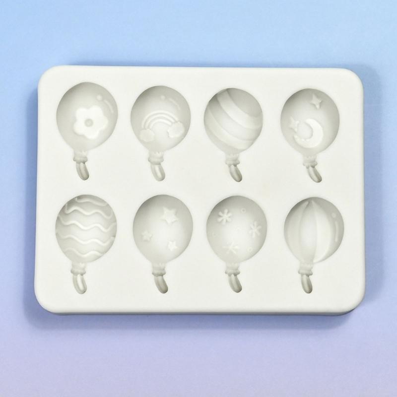 Creative Balloons Fondant Moulds Artistic Balloon Theme Silicone Fondant Moulds for Crafting and Cake Decoration