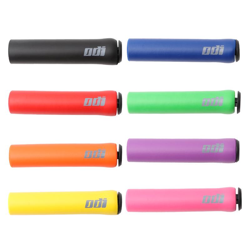 Ultra-light USA ODI Silicone Mountain/Road Dirt-Resistant Bike Handlebar Grips - Shock Absorbing, Foldable Design