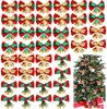 10-200pcs Christmas Decorations Christmas Bow with Bells Christmas Gift Decoration Christmas Tree Wreath Decoration Accessories