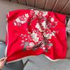 Premium plum blossom scarf women's imitation cashmere office air-conditioned room shawl with winter mother's gift scarf