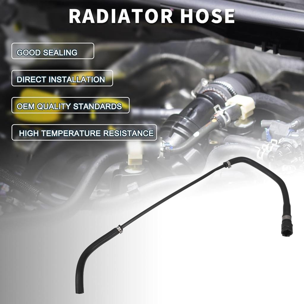 Radiator Hose for BMW Z4 High Sealing No.17127585743 | Engine Coolant Reservoir Overflow Hose Black 1 Pcs