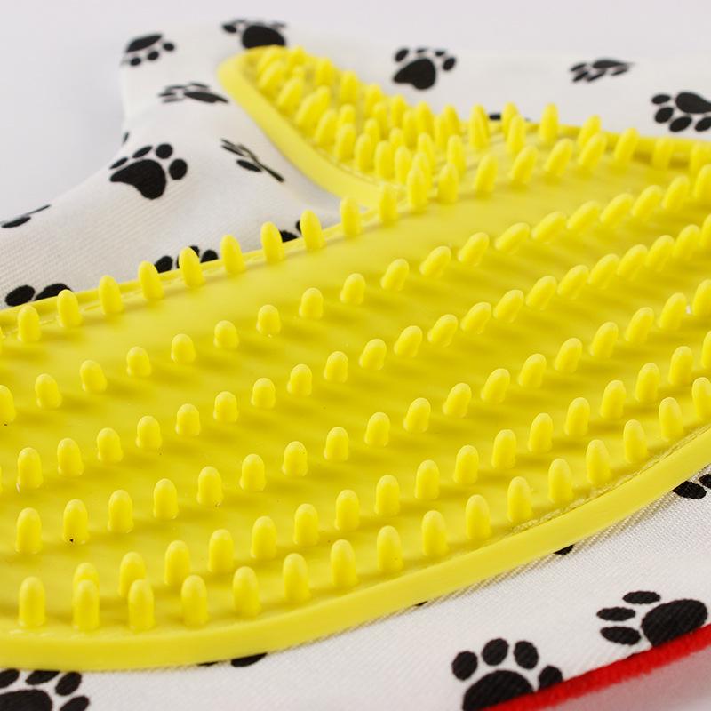 Pet Massage & Bath Glove - Hair Removal Brush for Cats & Dogs