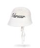 Bajal New Wave Bazal Punched Knit Bonnet Hat White