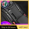 BBDL1 Car Stickers For 2Pcs Car Seat Gap Filler Strip Soft Pads Leather Car Styling Spacer For Alfa Romeo Giulietta Mito 15
