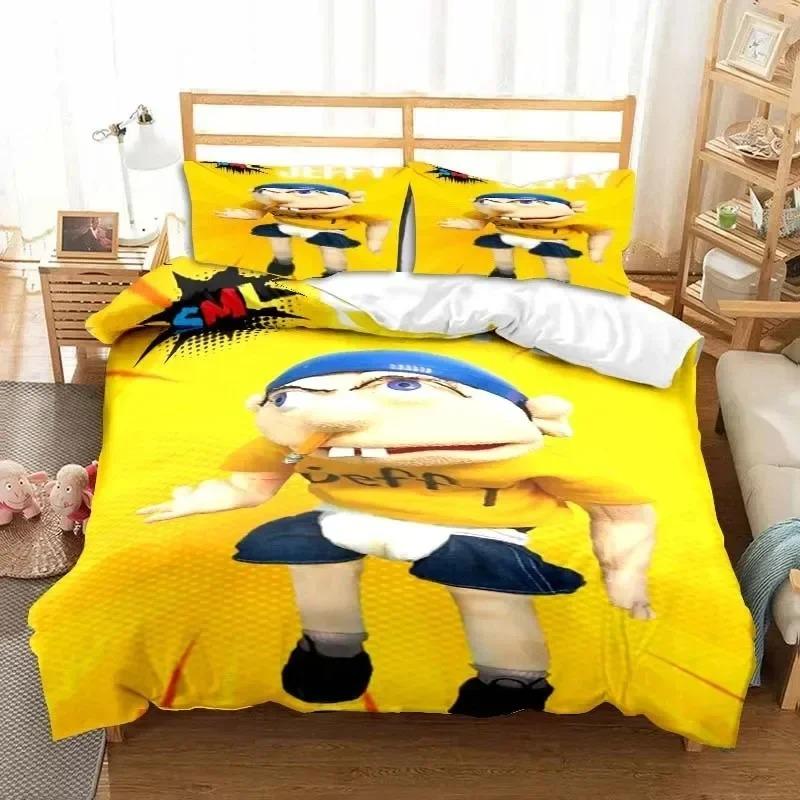

3D Print Sml Cartoon Jeffy Bedding Set Bedroom Soft Modern Bedspreads Comefortable Kids Duvet Cover Quilt Cover And Pillowcase AU Single(140*210cm)3pcs