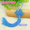 100pcs Red Chinese Knots Adorned with Auspicious Patterns Elegant Tassel Decorations for Weddings Festivals and Home Aesthetics