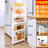Ultra-Slim Gap Storage Cabinet Space-Saving Side Refrigerator Organizer Bathroom Kitchen Slim Storage Rack