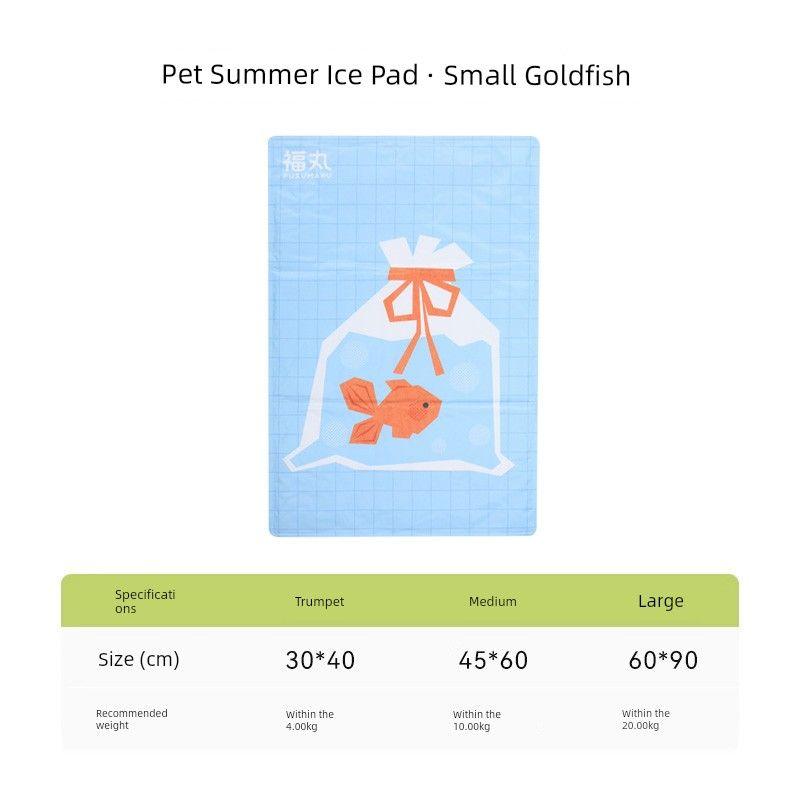 

Zeze Ice Mat Summer Ice Nest Mat Sleeping Cat Summer Dog Mat Summer Pet Supplies Fu Wan small goldfish S(30*40cm)