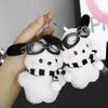 1Pc Diy Accessories Kawaii Sanrio Keychain Plush Pochacco Doll Anime Cartoon Bag Pendant Car Keyring Toy For Kid Gift