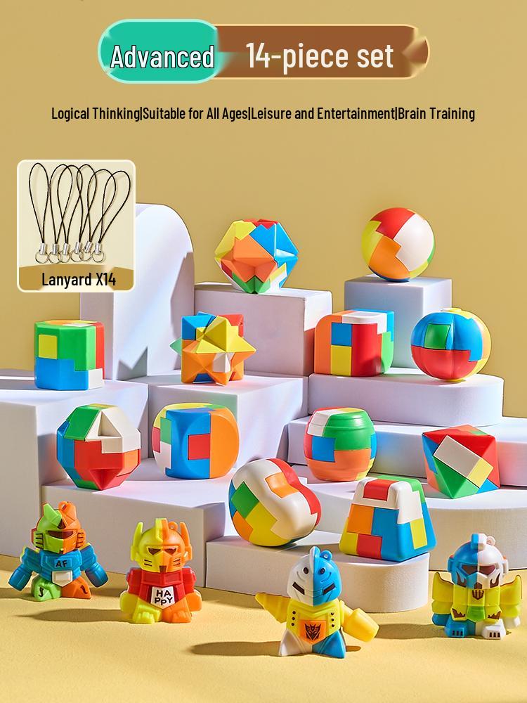 Luban Kongming Lock Set: Educational Puzzle Blocks for Kids Ages 8-12