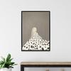 Coffee Girl Breathe Abstract Dots Art Canvas Print Chocolate Strange Clothing Wall Roon Home Decor Poster Painting Female Dorm