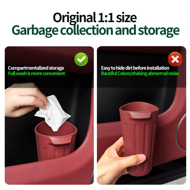 High-quality Car Trash Can Suitable for Mercedes-Benz A/C/E-Class GLC Door Umbrella Storage Bin Center Console Organizer Bin