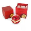 Valentine's Day Rotating Jewelry Gift Box with Necklace & Rose Flower