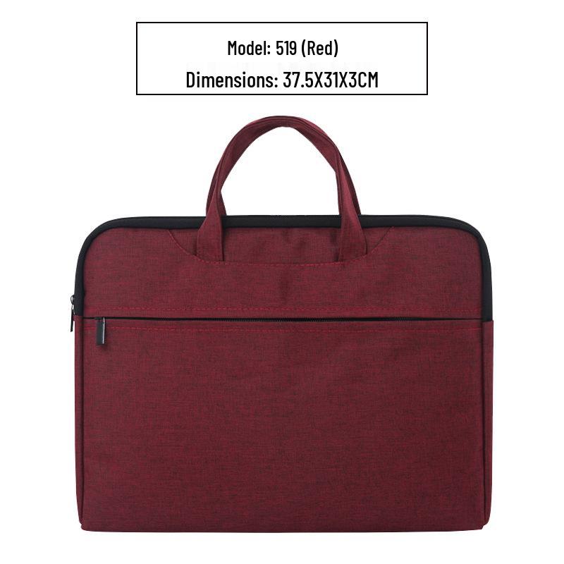 Handheld Waterproof Document Bag with Zipper - Large Capacity Office & Conference Bag for Computers & Documents
