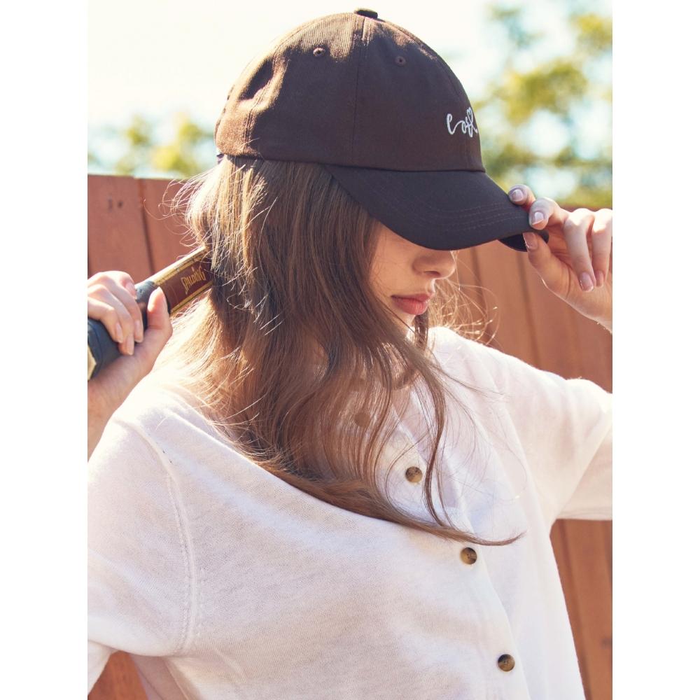 

LORDLOAR Lettering Embroidered Ball Cap BROWN