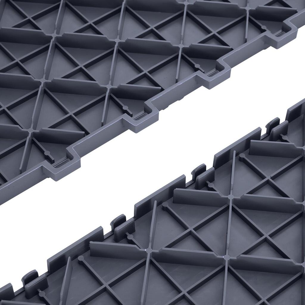 Garage Tiles Interlocking, 12 X 12 X 0.53 Inch 25 Pack Garage Floor Covering Tiles, Non-Slip Double-Sided Texture Garage Flooring Tiles, for Garages,