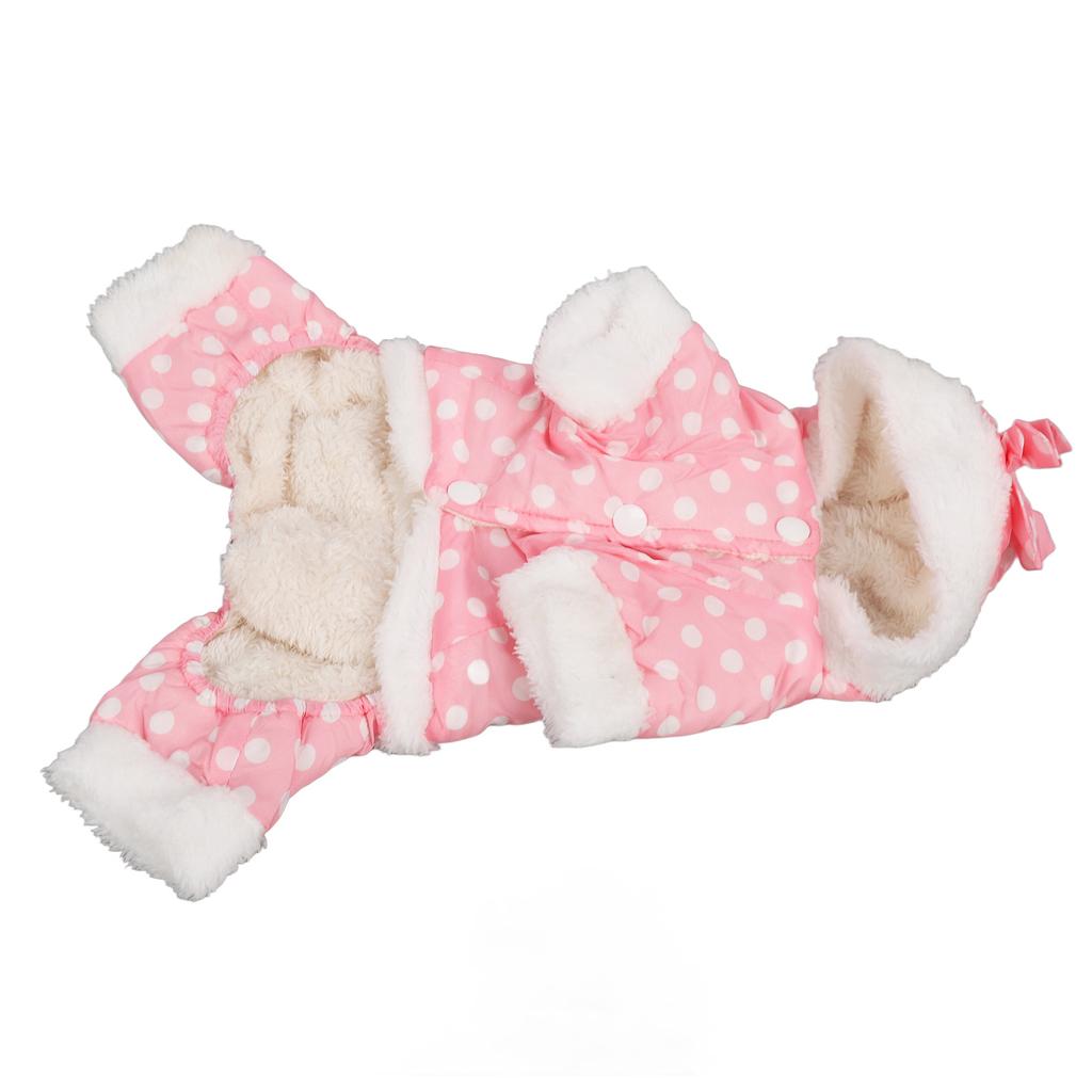 Hundvinterrock Varm Förtjockad Hudvänlig Hel Huvtröja Husdjur Kläder för Kallt Väder för Små