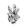 Flower Arm Tattoo Sticker Large Flower Red Rose Body English Arm Chest Cover Waterproof Simulation Tattoo Sticker
