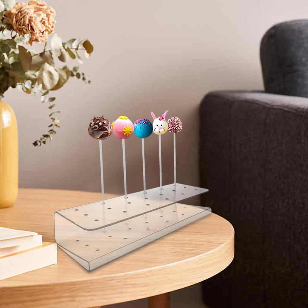 Display Rack Stand Holder Clear Chocolate Ball Bases Shelf for Birthday Shower