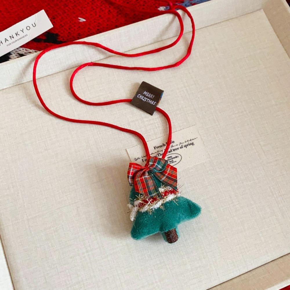 Snowman Christmas Necklace Elk Long Necklace Fashion Sweater Chain Pendant  Women