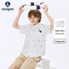 Navigare Boys' Summer Breathable Short Sleeve Shirt
