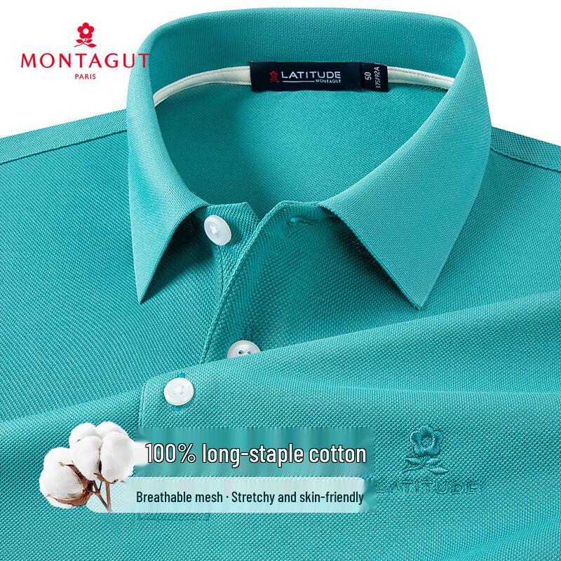 

MONTAGUT Men s Long-Staple Cotton Pique Polo Shirt 52