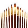 12 Pcs Painting Brushes Set Watercolor Brushes Drawing and Art Supplies for Kids