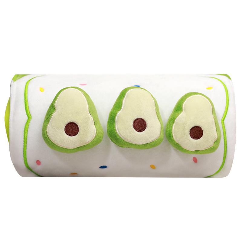 Obst Kuchen Rolle Decke Plüsch Spielzeug Erdbeere Puppe Kissen Decke Büro Nickerchen Auto Kissen Mädchen Geschenk