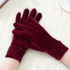 Unisex Gold Velvet Gloves for Autumn/Winter: Sports, Cycling & Driving Warmth