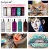 Body Glitter Gel Set 5 Colors Face & Body Chunky Sequin Liquid Eyeshadow Festival Stage Makeup Sparkling Holographic Cosmetic Kit