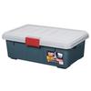 Iris Ohyama RVBOX 600F Storage Box, 600 X 372 X 220 Mm, Outdoor Storage Container, GrayDark Green