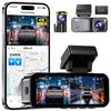 JADO 4K Dashcam High Night Vision 8MP 64GB Card Front and Rear Compact UHD 8MP IMX415 Super Night Large Aperture Impact Parking LED Signal Angle