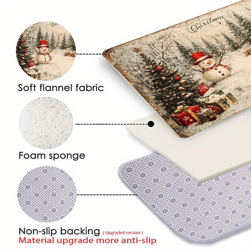 Christmas Carpet Welcome Mat Winter Floor Mat Rug For Bedroom Carpet For Live Room Indoor Carpet